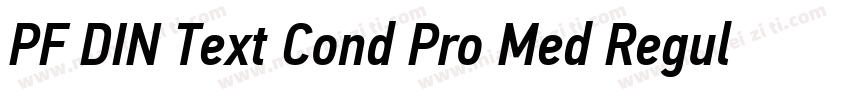PF DIN Text Cond Pro Med Regular字体转换
